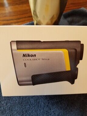NEW In Box Nikon COOLSHOT 50i GII Rangefinder in Silver and Yellow